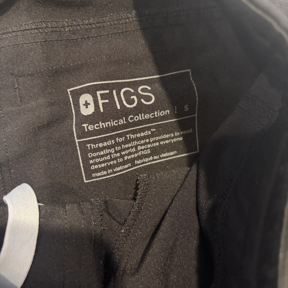 Figs Men's Small Scrub Pants Black - Picture 4 of 7